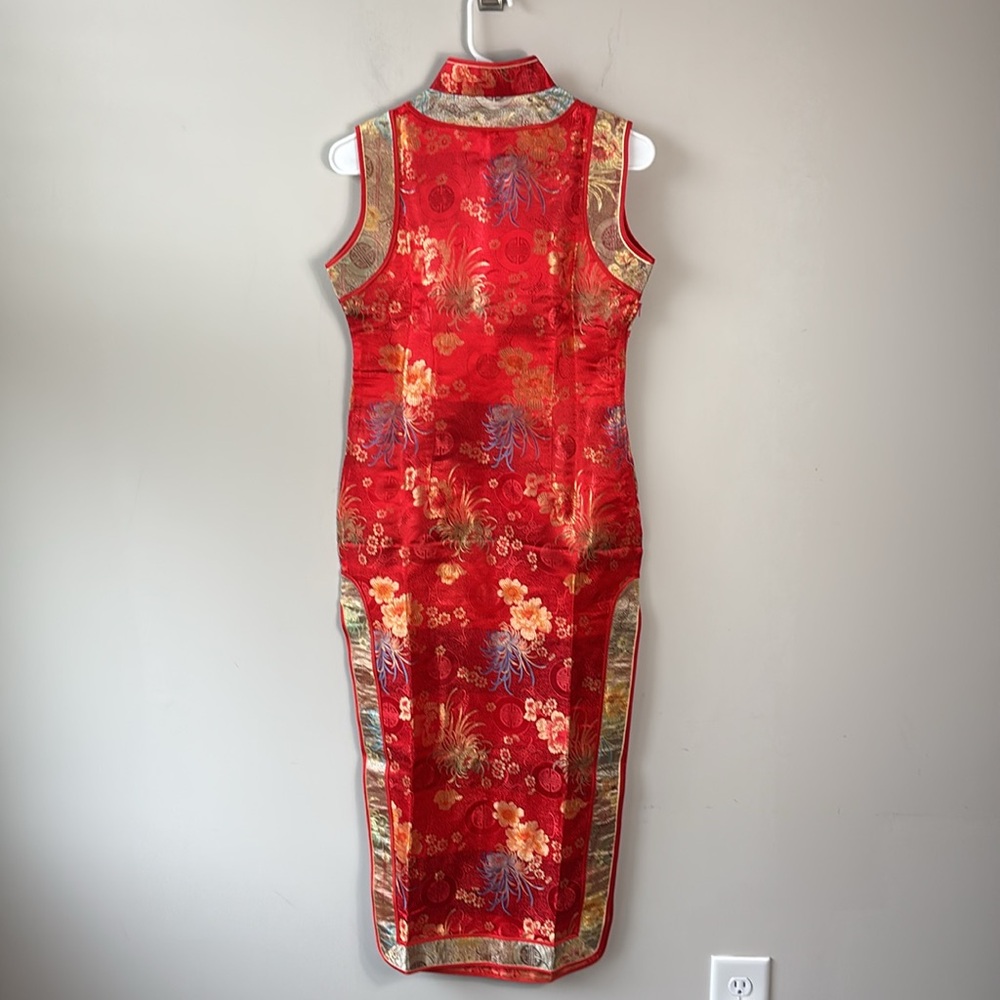 Asian Shanghai Story Chinese oriental traditional long dress women size medium - Picture 3 of 8